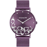 Coach Perry Purple Dial Purple Mesh Bracelet Watch for Women - 14503823 Buy Now By Coach