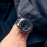 Seiko 5 Sports SKX Series Regatta Timer Retro Blue Dial Silver Steel Strap Watch For Men - SRPK13K1 Buy Now By Seiko