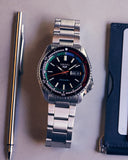 Seiko 5 Sports SKX Series Regatta Timer Retro Blue Dial Silver Steel Strap Watch For Men - SRPK13K1 Buy Now By Seiko