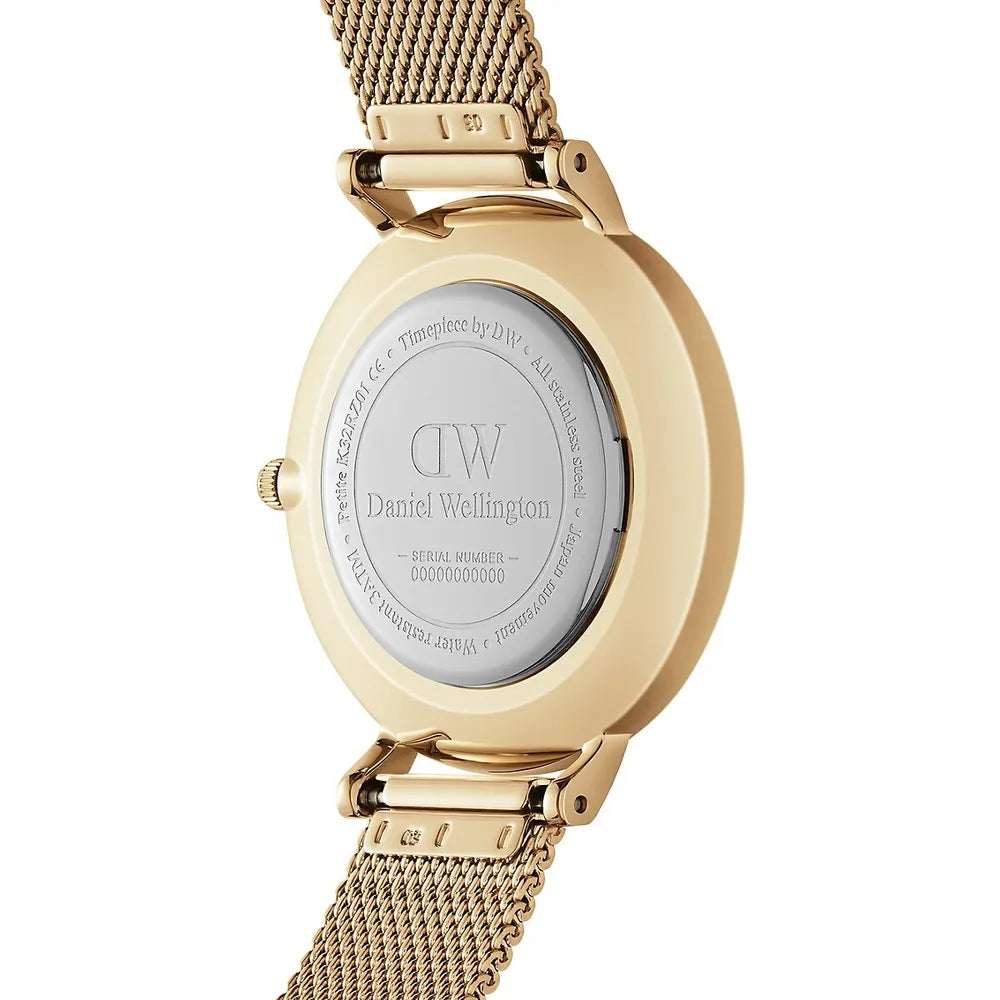 Daniel Wellington Petite Emerald Green Dial Gold Mesh Strap Watch For Women - DW00100479 Buy Now By Daniel Wellington