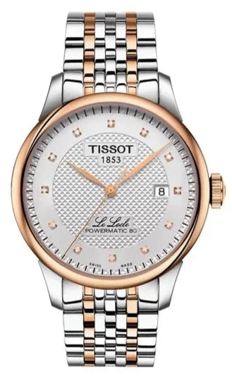 Tissot Le Locle Powermatic 80 Diamonds Silver Dial Two Tone Steel Strap Watch For Men - T006.407.22.036.01 Buy Now By Tissot