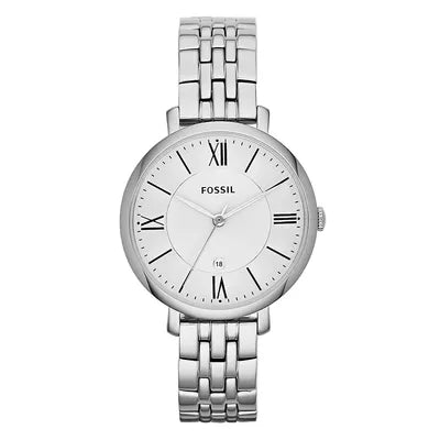 Fossil Jacqueline White Dial Silver Steel Strap Watch for Women - ES3920 Buy Now By Fossil