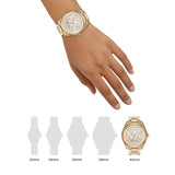 Michael Kors Janelle Quartz Gold Dial Gold Steel Strap Watch For Women - MK7088 Buy Now By Michael Kors