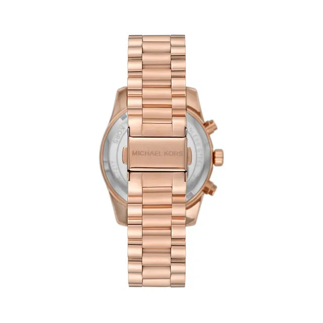 Michael Kors Runway Chronograph Rose Gold Dial Rose Gold Steel Strap Watch For Women - MK7327 Buy Now By Michael Kors