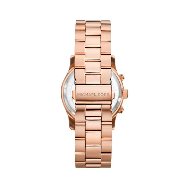 Michael Kors Lexington Chronograph Grey Dial Rose Gold Steel Strap Watch For Women - MK7217 Buy Now By Michael Kors