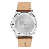 Coach Kent Chronograph Blue Dial Brown Leather Strap Watch for Men - 14602560 Buy Now By Coach