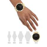 Tommy Hilfiger Luca Chronograph Black Dial Gold Steel Strap Watch For Men - 1710511 Buy Now By Tommy Hilfiger