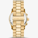Michael Kors Slim Runway Three-Hand Gold Dial Gold Steel Strap Watch for Women - MK9122 Buy Now By Michael Kors