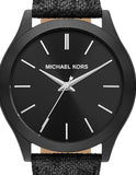 Michael Kors Slim Runway Black Dial Black Leather Strap Watch For Men - MK8908 Buy Now By Michael Kors