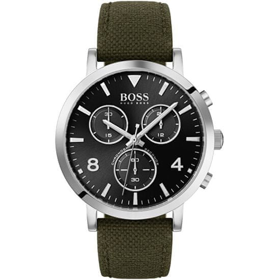 Hugo Boss Vesada Grey Dial Green Nylon Strap Watch for Men - 1513692 Buy Now By Hugo Boss