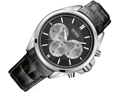 Hugo Boss Driver Black Dial Black Leather Strap Watch for Men - 1512879 Buy Now By Hugo Boss