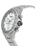Hugo Boss Ikon Chronograph White Dial Silver Steel Strap Watch for Men - 1512962 Buy Now By Hugo Boss