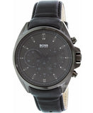 Hugo Boss Driver Chronograph Black Dial Black Leather Strap Watch For Men - HB1513061 Buy Now By Hugo Boss