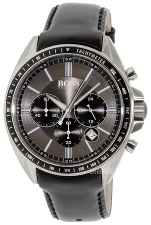 Hugo Boss Contemporary Sport Driver Black Dial Black Leather Strap Watch for Men - 1513085 Buy Now By Hugo Boss