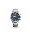 Hugo Boss Aeroliner Blue Dial Silver Steel Strap Watch for Men - 1513183 Buy Now By Hugo Boss