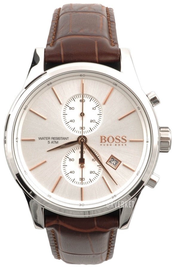Hugo Boss Jet White Dial Brown Leather Strap Watch for Men - 1513280 Buy Now By Hugo Boss