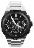 Hugo Boss Supernova Chronograph Black Dial Silver Steel Strap Watch for Men - 1513359 Buy Now By Hugo Boss