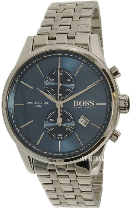 Hugo Boss Jet Blue Dial Silver Steel Strap Watch for Men - 1513384 Buy Now By Hugo Boss