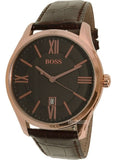Hugo Boss Ambassador Grey Dial Brown Leather Strap Watch for Men - 1513387 Buy Now By Hugo Boss