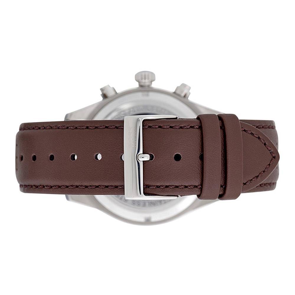 Hugo Boss Grand Prix Grey Dial Brown Leather Strap Watch for Men - 1513476 Buy Now By Hugo Boss