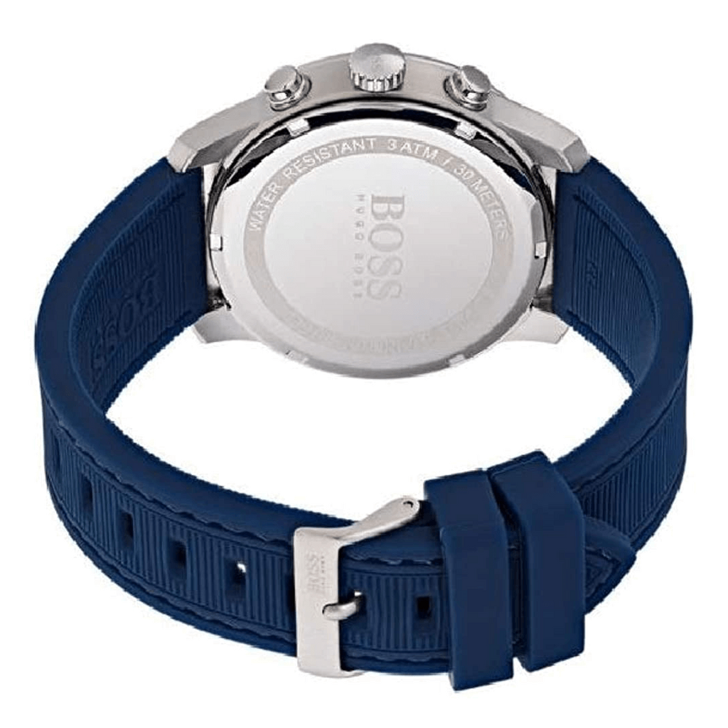 Hugo Boss Professional Chronograph Blue Dial Blue Silicone Strap Watch for Men - 1513526 Buy Now By Hugo Boss