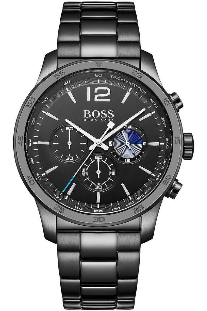 Hugo Boss Professional Black Dial Black Steel Strap Watch for Men - 1513528 Buy Now By Hugo Boss