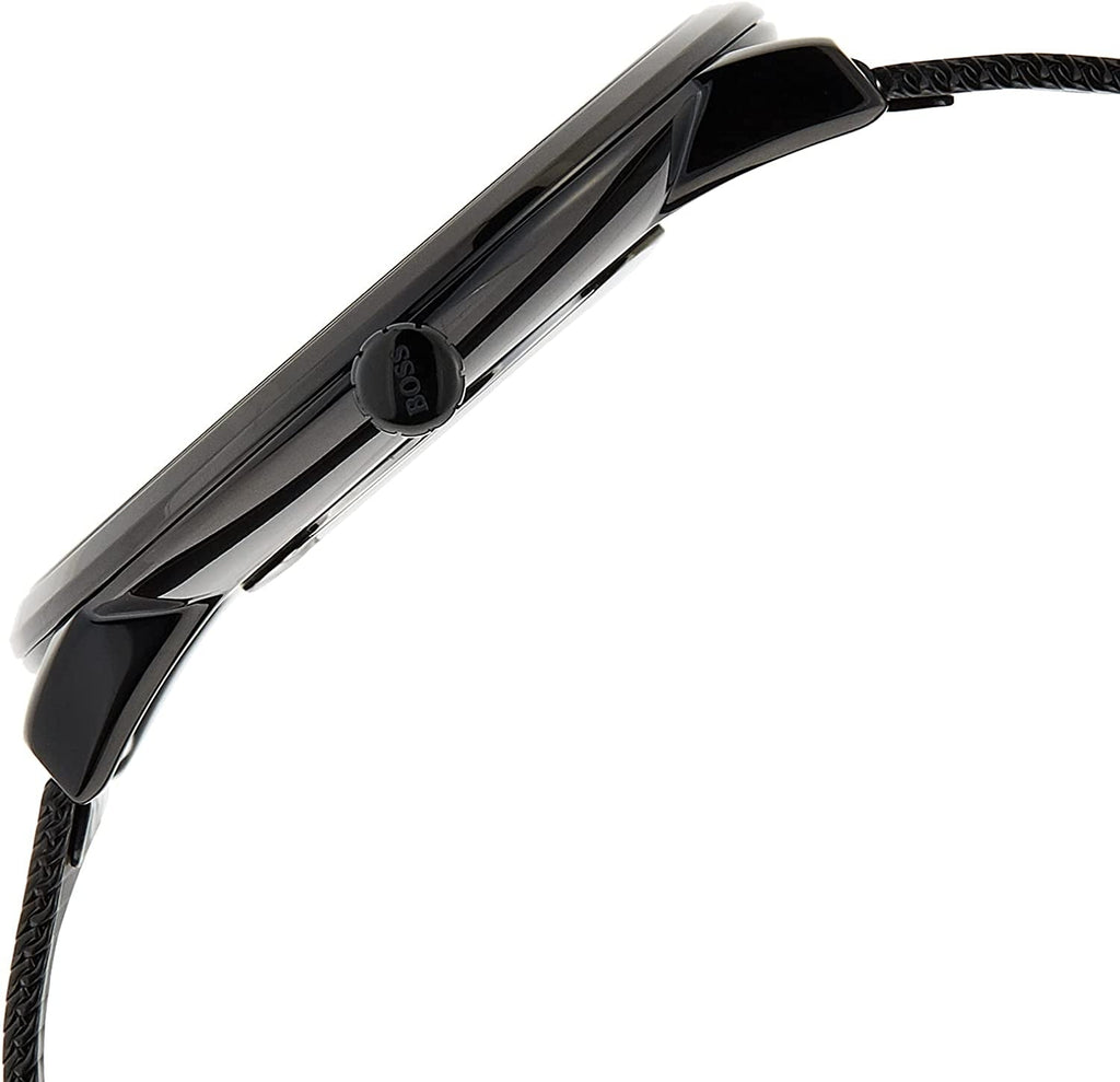 Hugo Boss Horizon Quartz Black Dial Black Mesh Bracelet Watch For Men - 1513542 Buy Now By Hugo Boss