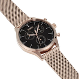 Hugo Boss Companion Quartz Black Dial Rose Gold Mesh Bracelet Watch For Men - HB1513548 Buy Now By Hugo Boss