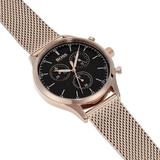 Hugo Boss Companion Chronograph Black Dial Rose Gold Steel Strap Watch For Men - 1513548 Buy Now By Hugo Boss