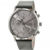 Hugo Boss Architectural Grey Dial Grey Leather Strap Watch for Men - 1513570 Buy Now By Hugo Boss