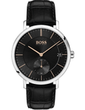 Hugo Boss Corporal Black Dial Black Leather Strap Watch for Men - 1513638 Buy Now By Hugo Boss