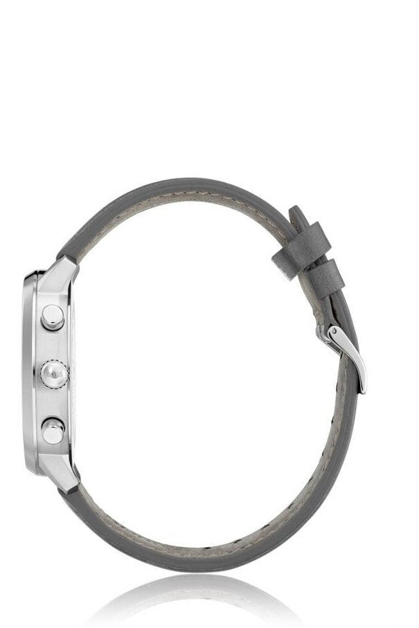 Hugo Boss Attitude Grey Dial Grey Leather Strap Watch for Men - 1513658 Buy Now By Hugo Boss