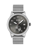 Hugo Boss Legacy Grey Dial Silver Mesh Bracelet Watch for Men - 1513673 Buy Now By Hugo Boss