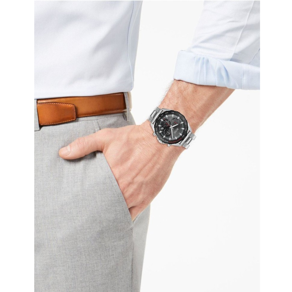 Hugo Boss Intensity Chronograph Black Dial Silver Steel Strap Watch For Men - 1513680 Buy Now By Hugo Boss