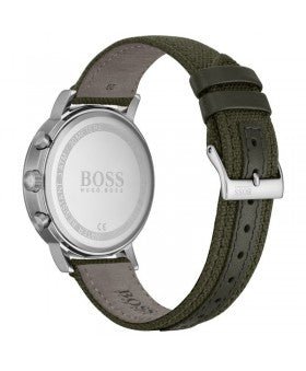 Hugo Boss Vesada Grey Dial Green Nylon Strap Watch for Men - 1513692 Buy Now By Hugo Boss