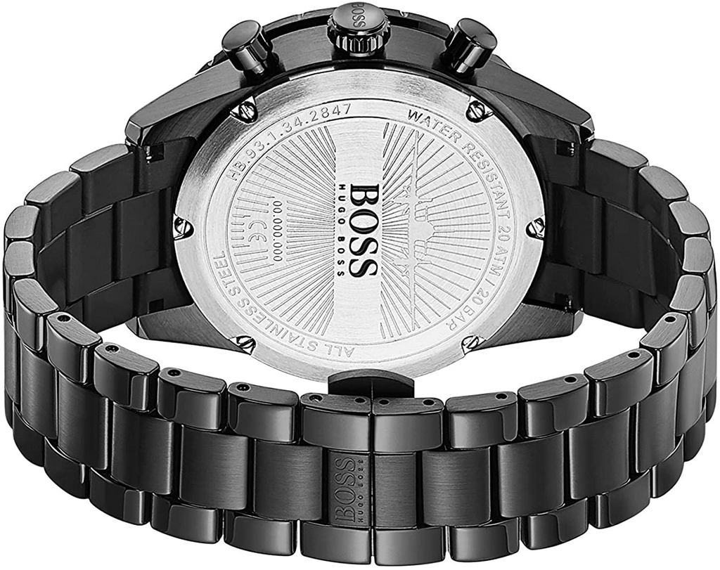 Hugo Boss Aero Black Dial Black Steel Strap Watch for Men - 1513771 Buy Now By Hugo Boss