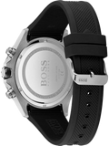Hugo Boss Globetrotter Black Dial Black Silicone Strap Watch for Men - 1513820 Buy Now By Hugo Boss