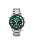 Hugo Boss Globetrotter Green Dial Silver Steel Strap Watch for Men - 1513930 Buy Now By Hugo Boss