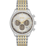 Hugo Boss Gregor Chronograph Silver Dial Two Tone Steel Strap Watch For Men - 1514053 Buy Now By Hugo Boss