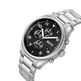 Hugo Boss View Chronograph Black Dial Silver Steel Strap Watch For Men - 1514008 Buy Now By Hugo Boss