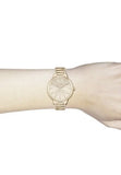 Hugo Boss Signature Gold Dial Gold Stainless Steel Strap Watch for Women - 1502540 Buy Now By Hugo Boss