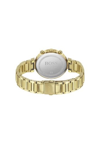 Hugo Boss Flawless Gold Dial Gold Steel Strap Watch for Women - 1502532 Buy Now By Hugo Boss