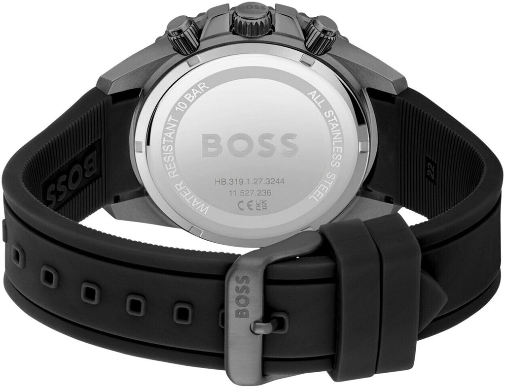 Hugo Boss Energy Chronograph Black Dial Black Silicon Strap Watch For Men - 1513969 Buy Now By Hugo Boss