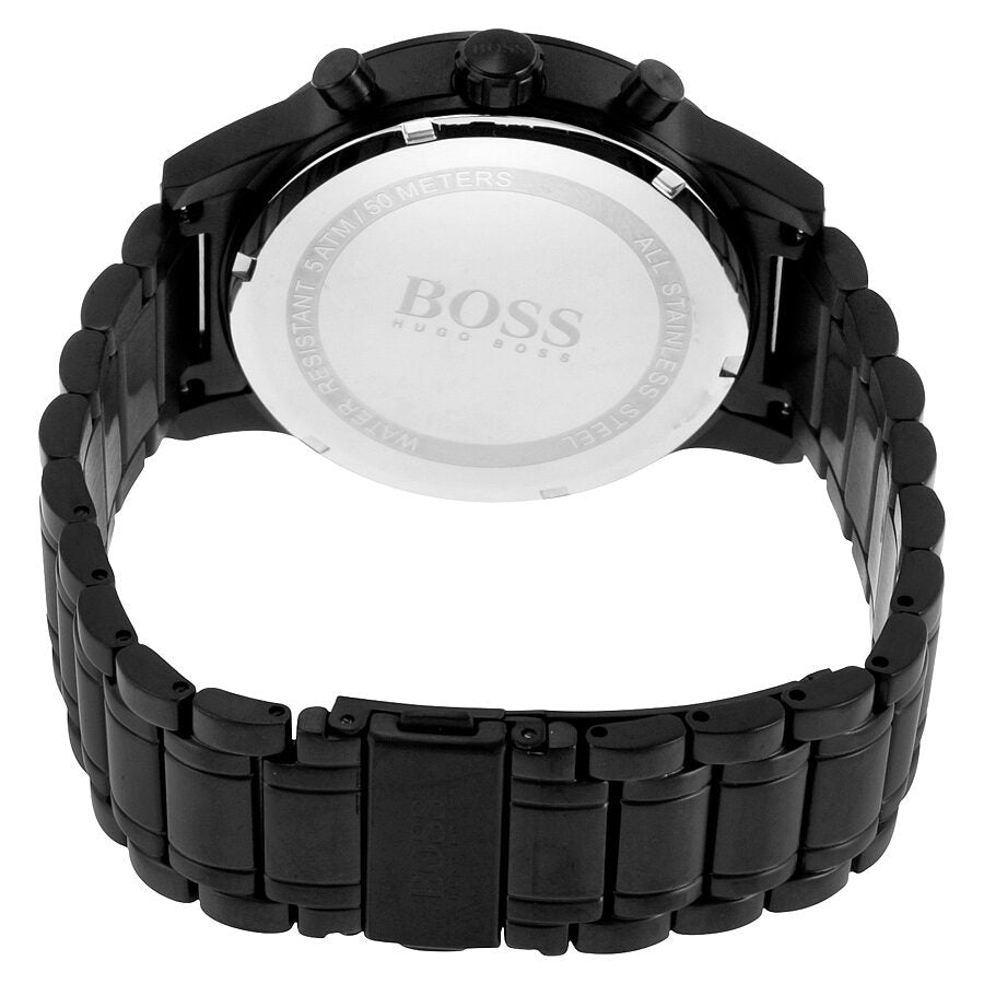 Hugo Boss Aeroliner Black Dial Black Steel Strap Watch for Men - 1513275 Buy Now By Hugo Boss