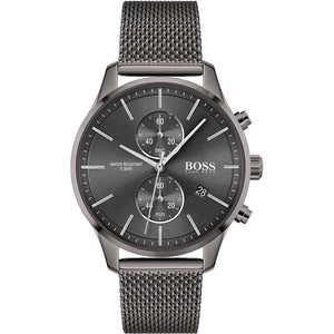 Hugo Boss Associate Grey Dial Grey Mesh Bracelet Watch for Men - 1513870 Buy Now By Hugo Boss