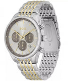 Hugo Boss Gregor Chronograph Silver Dial Two Tone Steel Strap Watch For Men - 1514053 Buy Now By Hugo Boss