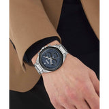 Hugo Boss Cloud Chronograph Blue Dial Silver Steel Strap Watch For Men - 1514015 Buy Now By Hugo Boss