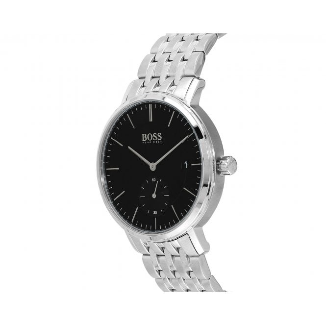 Hugo Boss Corporal Black Dial Silver Mesh Bracelet Watch for Men - 1513641 Buy Now By Hugo Boss