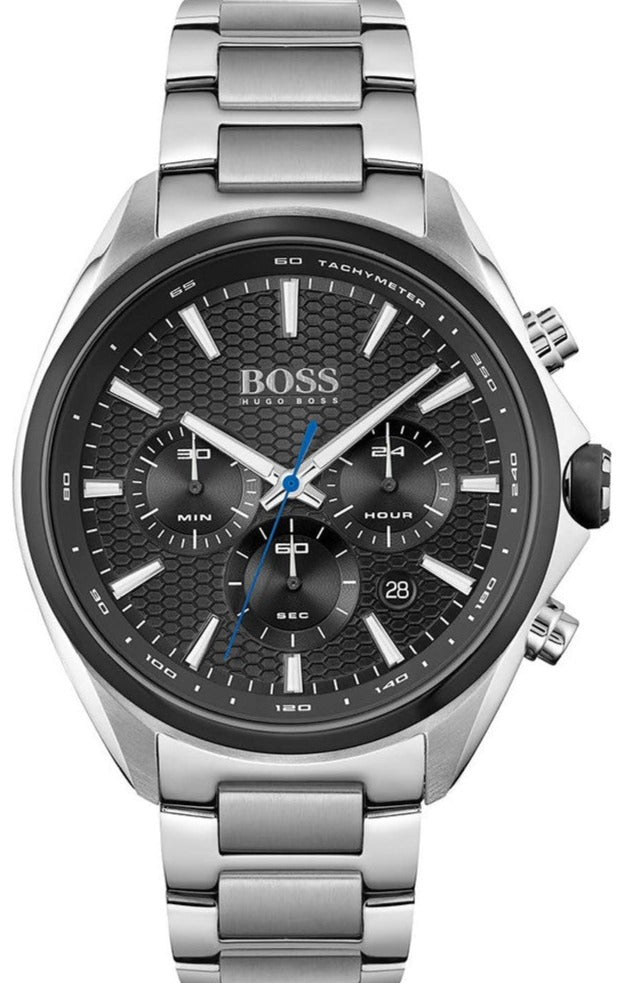 Hugo Boss Montre Distinct Black Dial Silver Steel Strap Watch for Men - 1513857 Buy Now By Hugo Boss