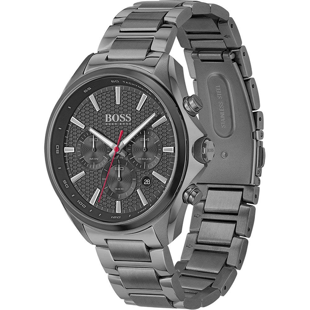 Hugo Boss Distinct Grey Dial Gren Steel Strap Watch for Men - 1513858 Buy Now By Hugo Boss